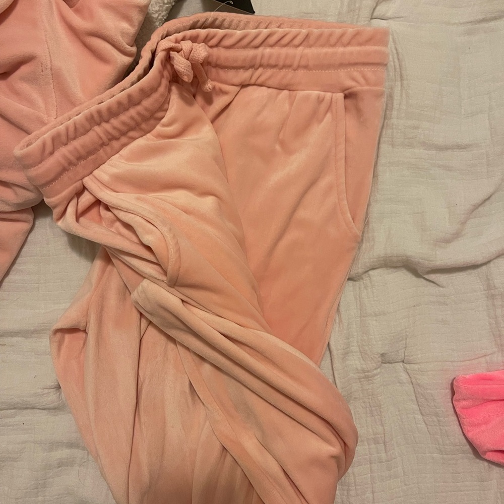 velour sweatsuit (jacket & pants)